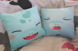 Bulbasaur and Squirtle Pillows